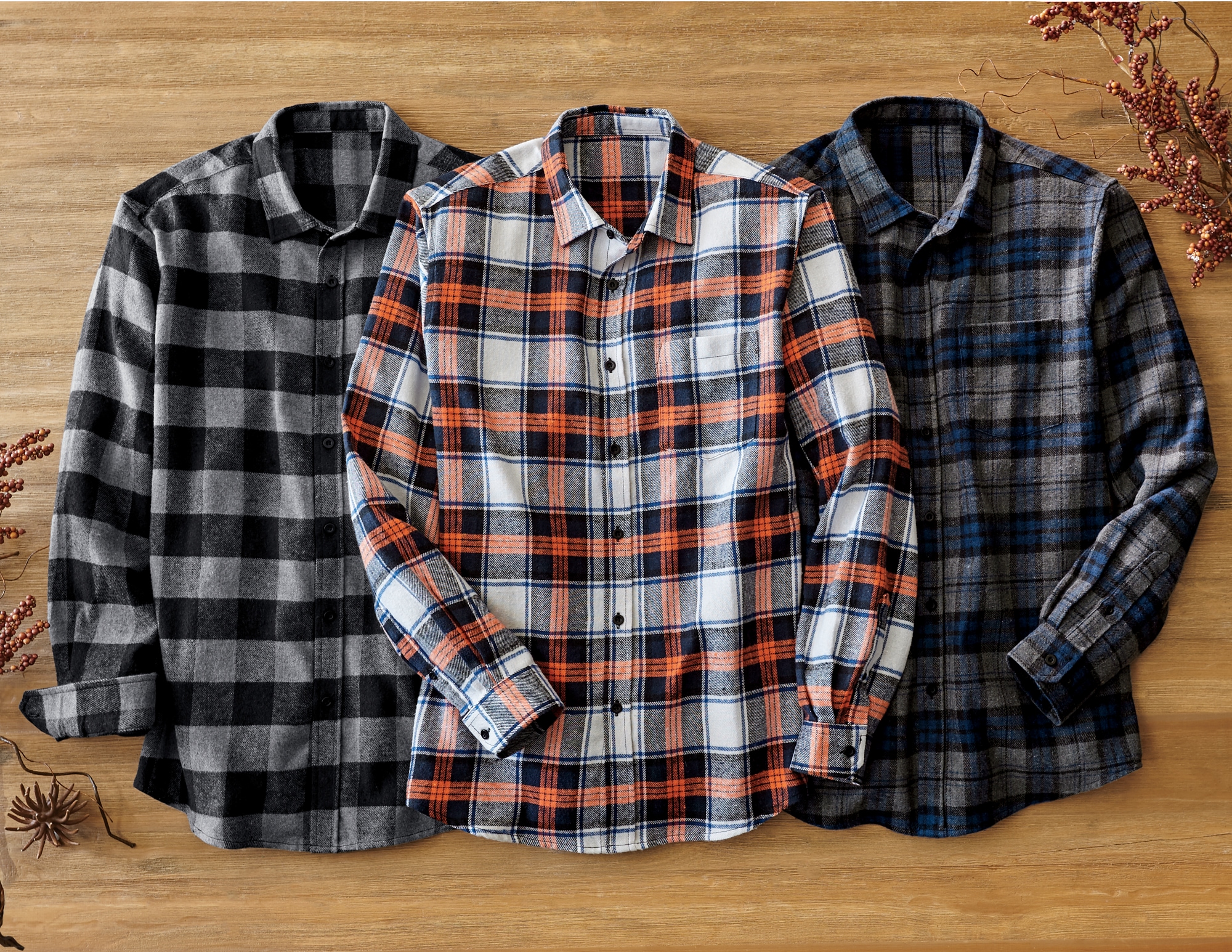 flannel shirts