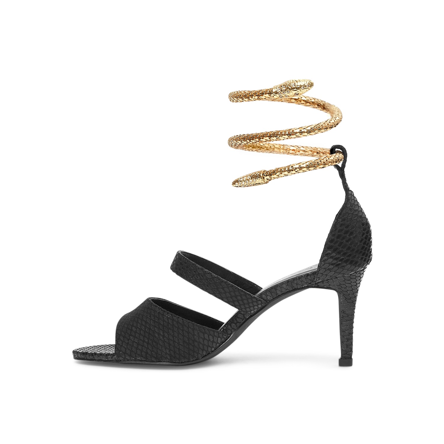 snake wrap sandals