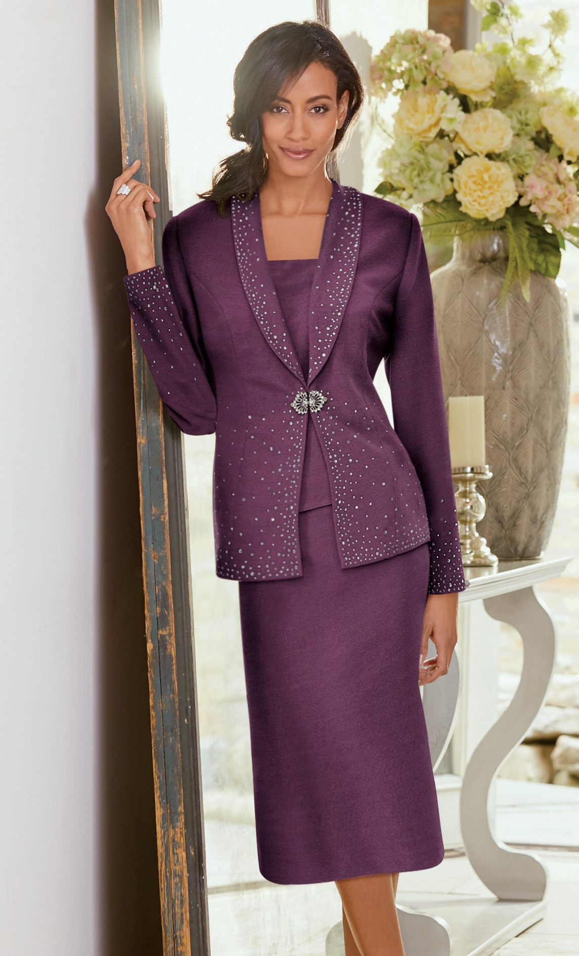 skirt suit party wear