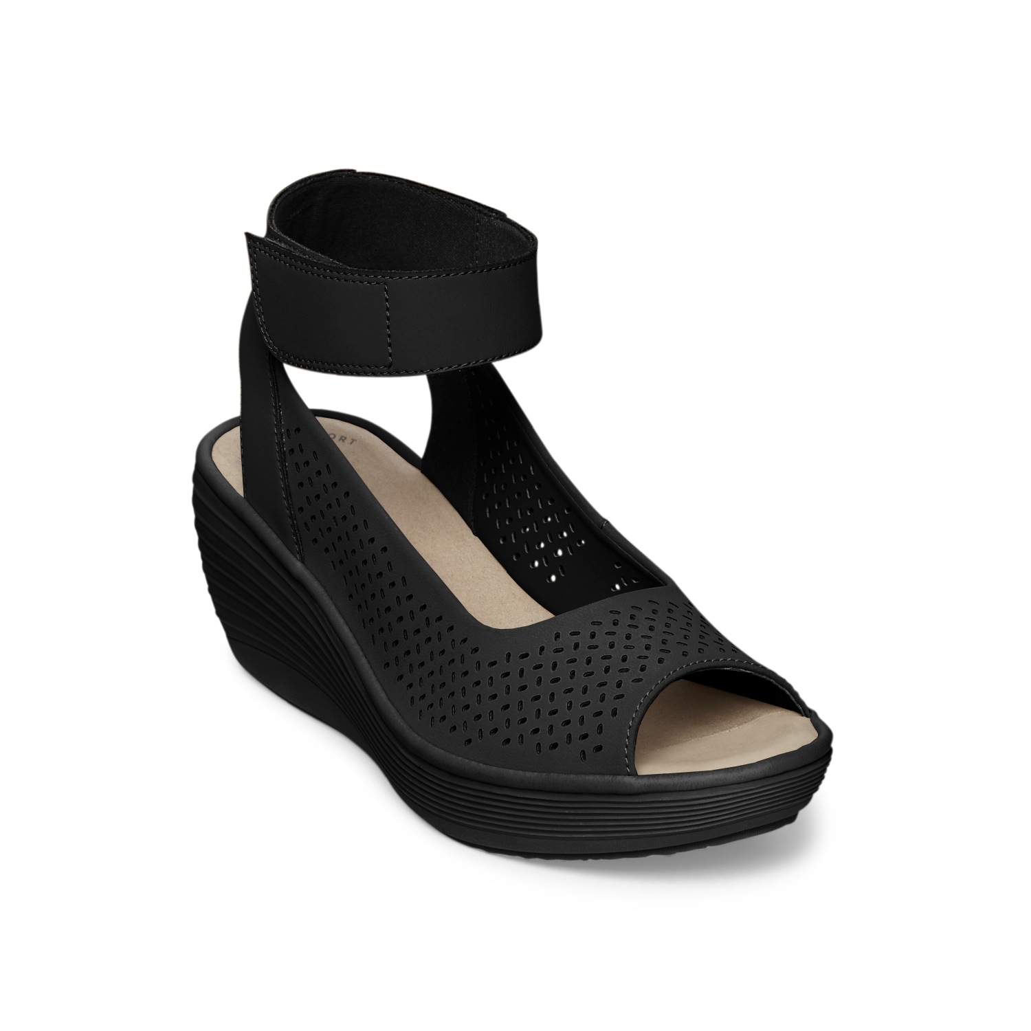 clarks reedly jump wedge sandal