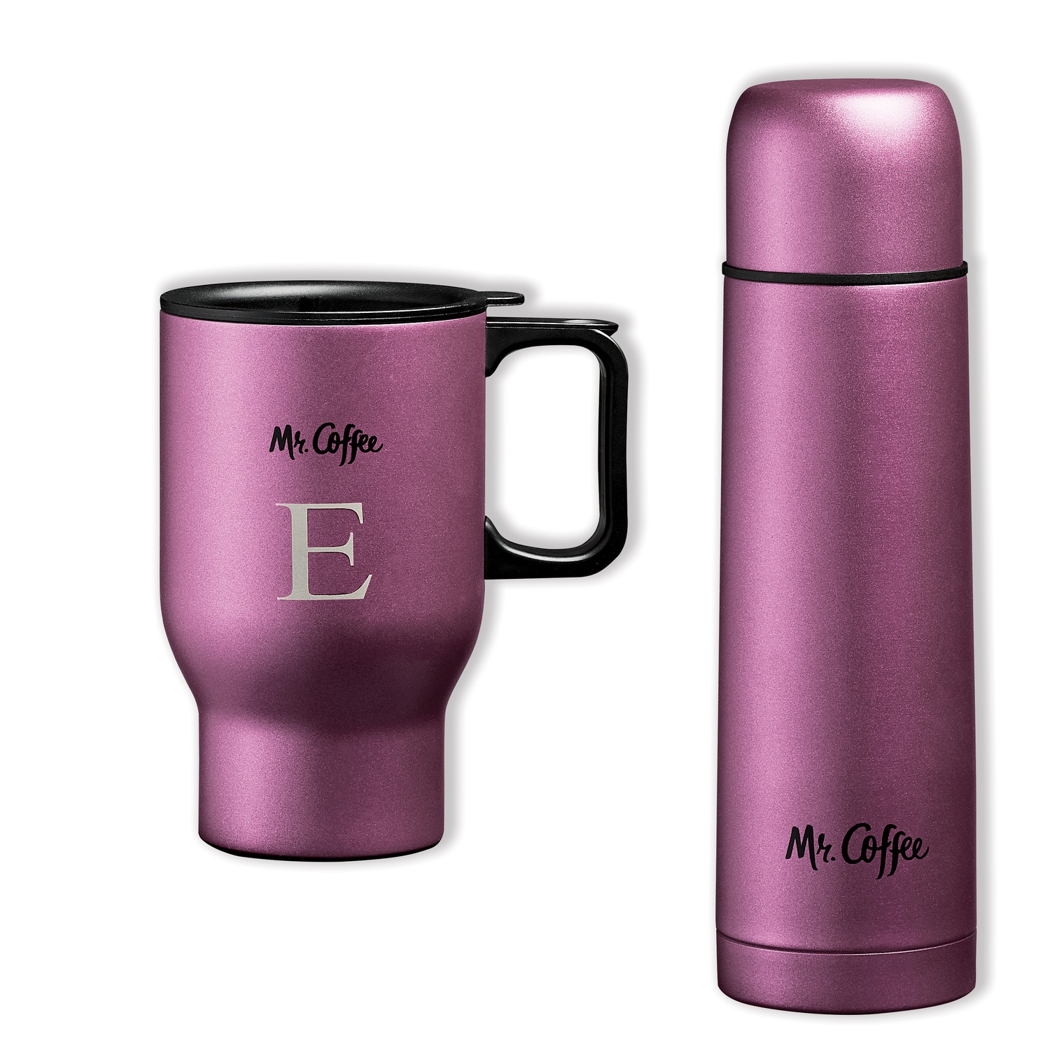 Mr. Coffee 2Piece Thermal & Travel Mug Set Monroe & Main