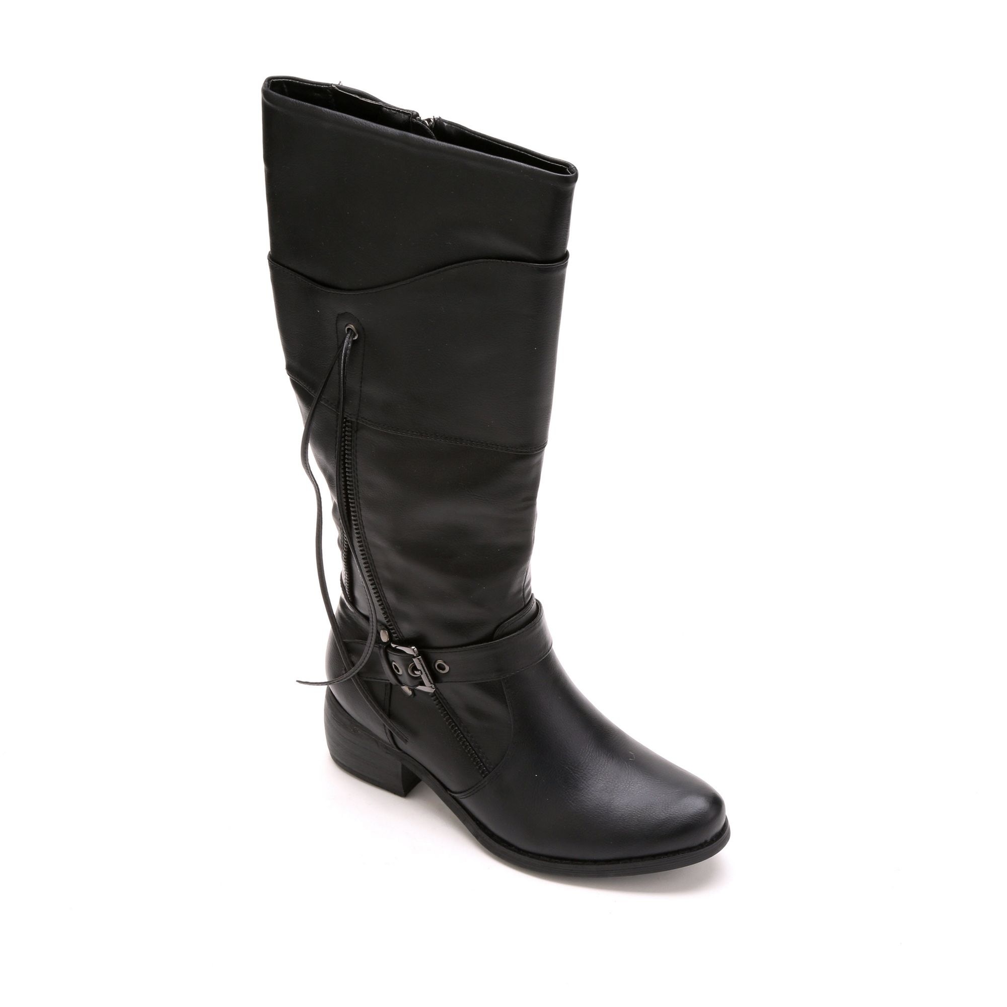 wide calf biker boots