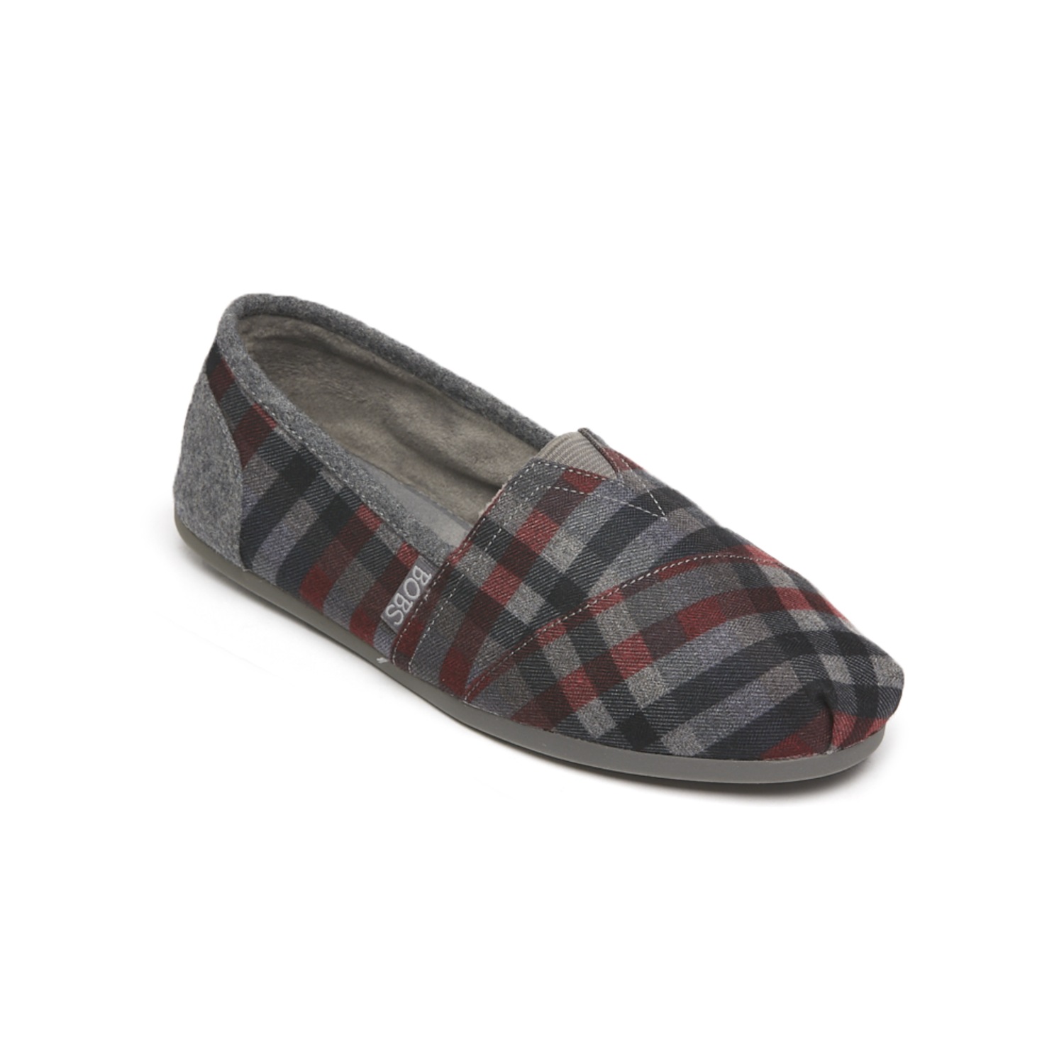Women�s Skechers Bobs Plush Plaid SlipOn Monroe &amp; Main
