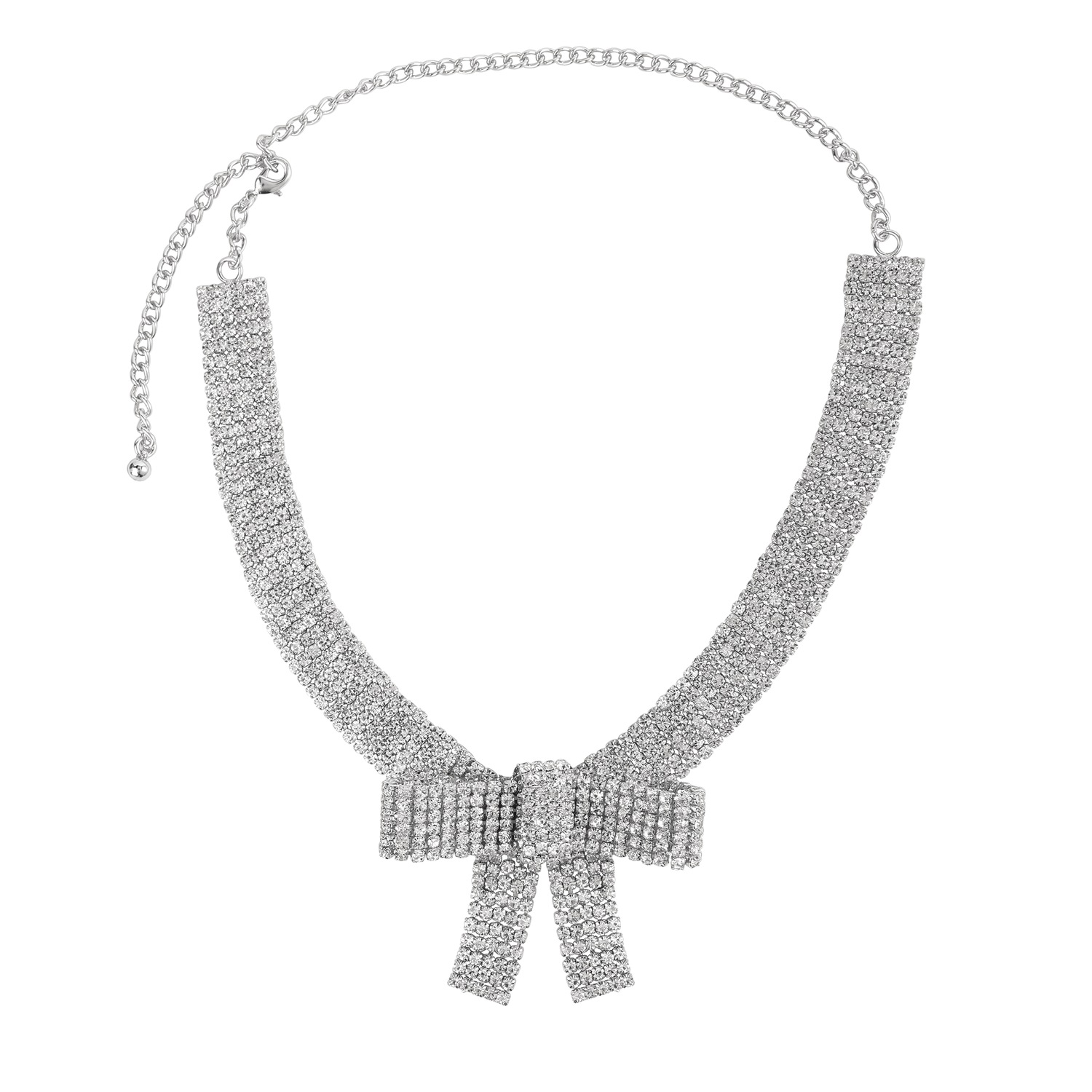 Coquette Crystal Bow Necklace Monroe & Main